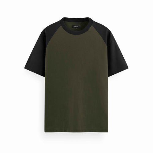 Contrast Tee - Forest